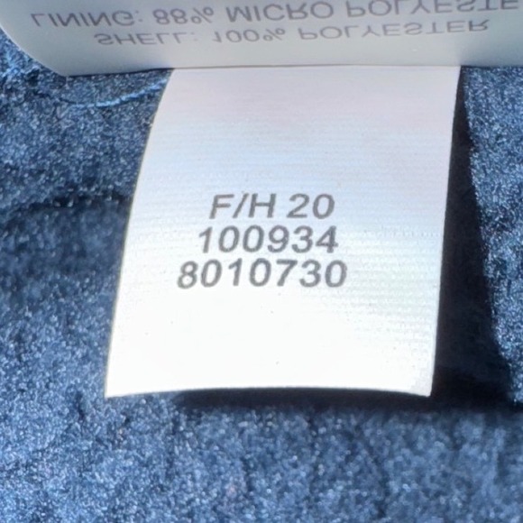 Title Nine Sherpa Fleece Snap Collar Vest Dress Blue Heathered Size Medium - Picture 10 of 11